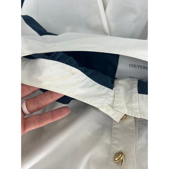 Moschino Couture Vintage Cruise me Baby Stripe Button Front Dress - Picture 13 of 15